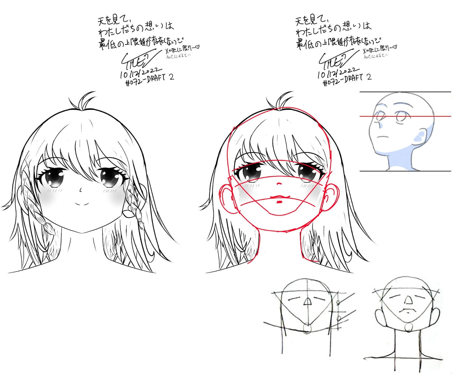 C/S] Types of Manga eyes I've drawn as reference for my students