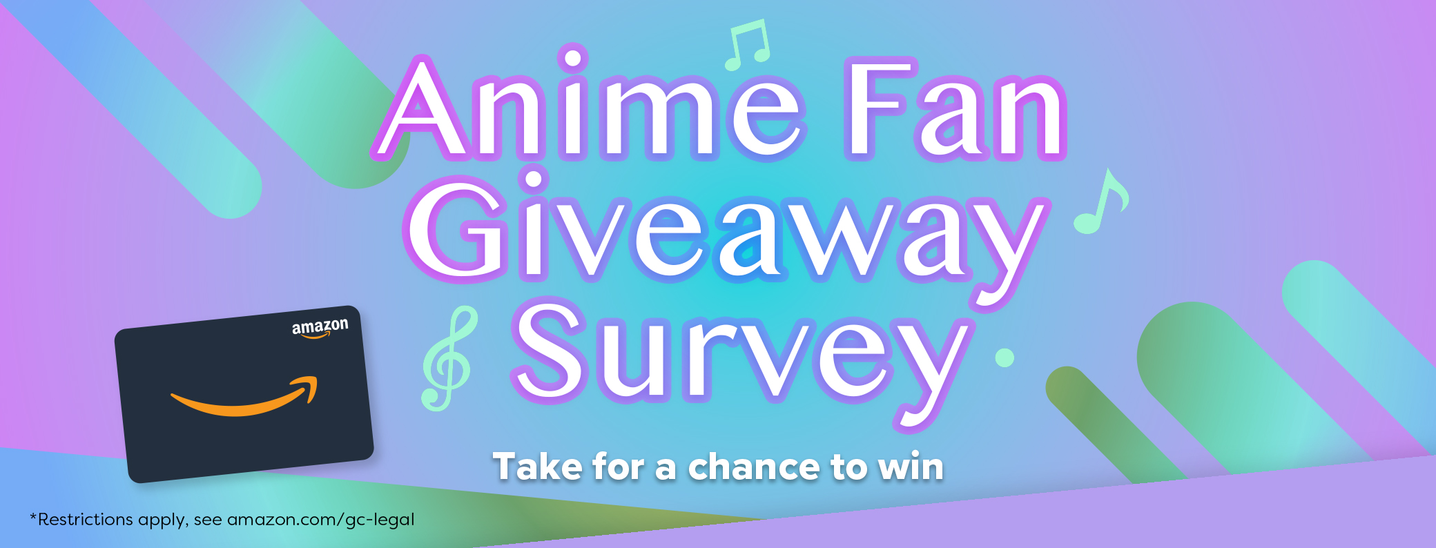 Anime Fan Giveaway survey - Take now for your chance to win!