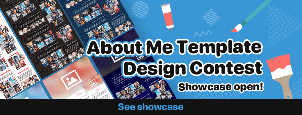 About Me Template Design Showcase