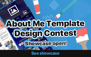 About Me Template Design Showcase