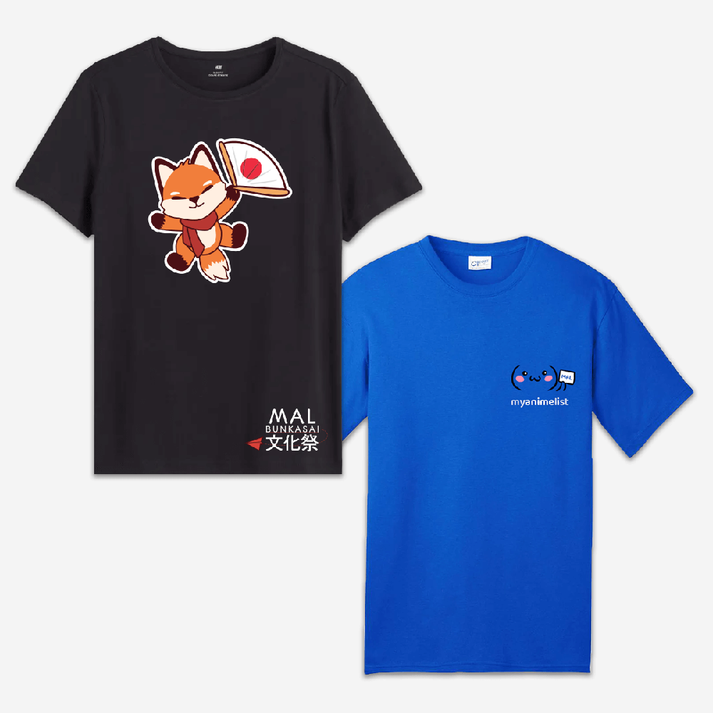 MAL Bunkasai 2022 & Official MyAnimeList T-shirt Set