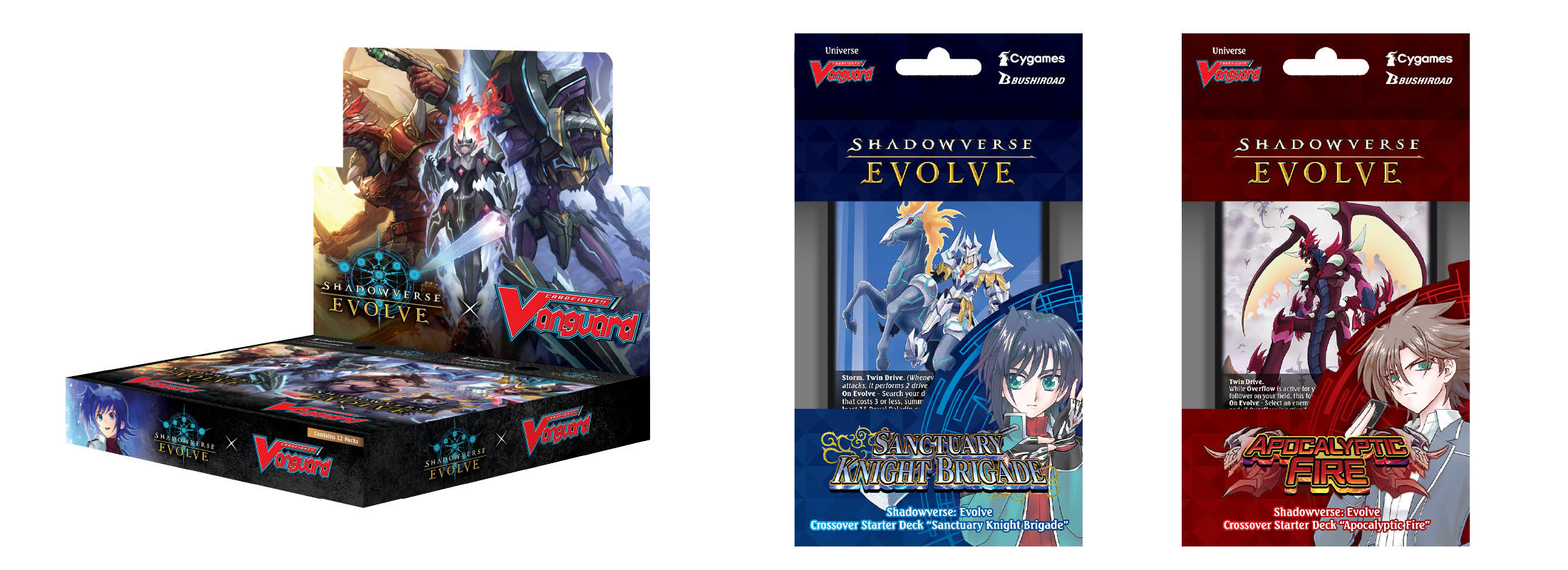 “Cardfight!! Vanguard” and a random “Cardfight!! Vanguard” crossover starter deck