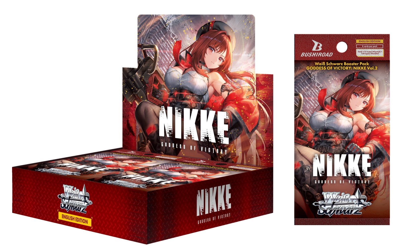 box of booster set "Weiß Schwarz: GODDESS OF VICTORY: NIKKE Vol. 2"