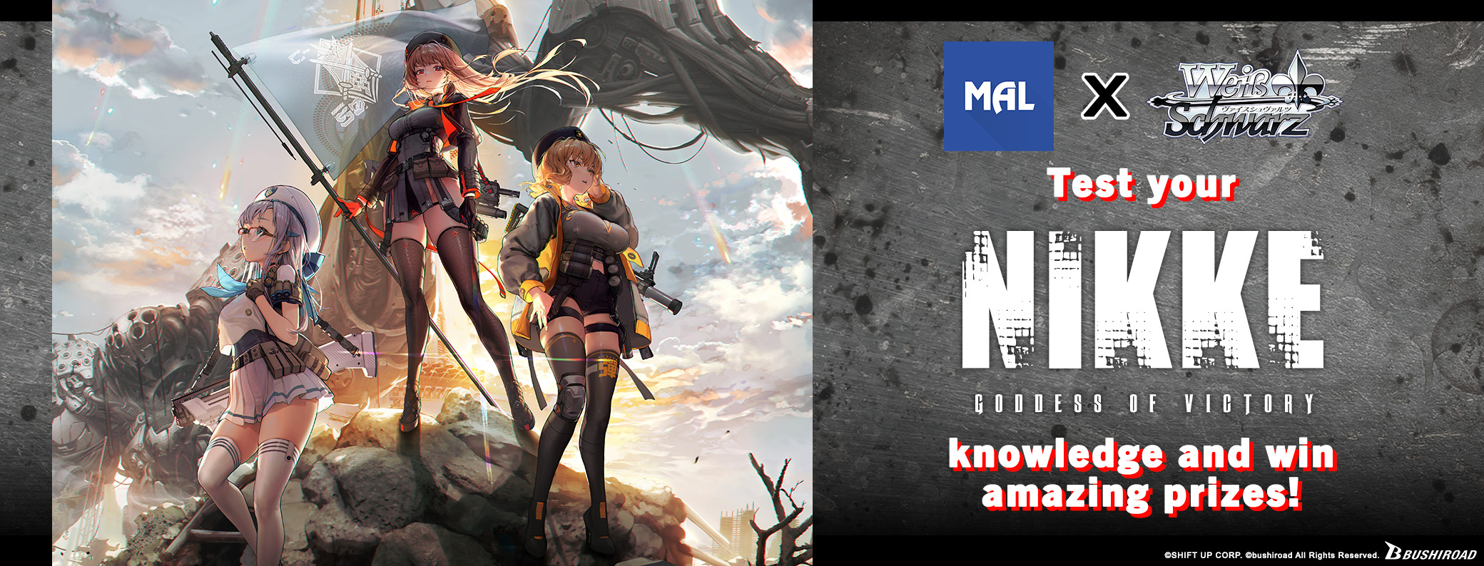 Weiß Schwarz - GODDESS OF VICTORY: NIKKE Trivia Giveaway
