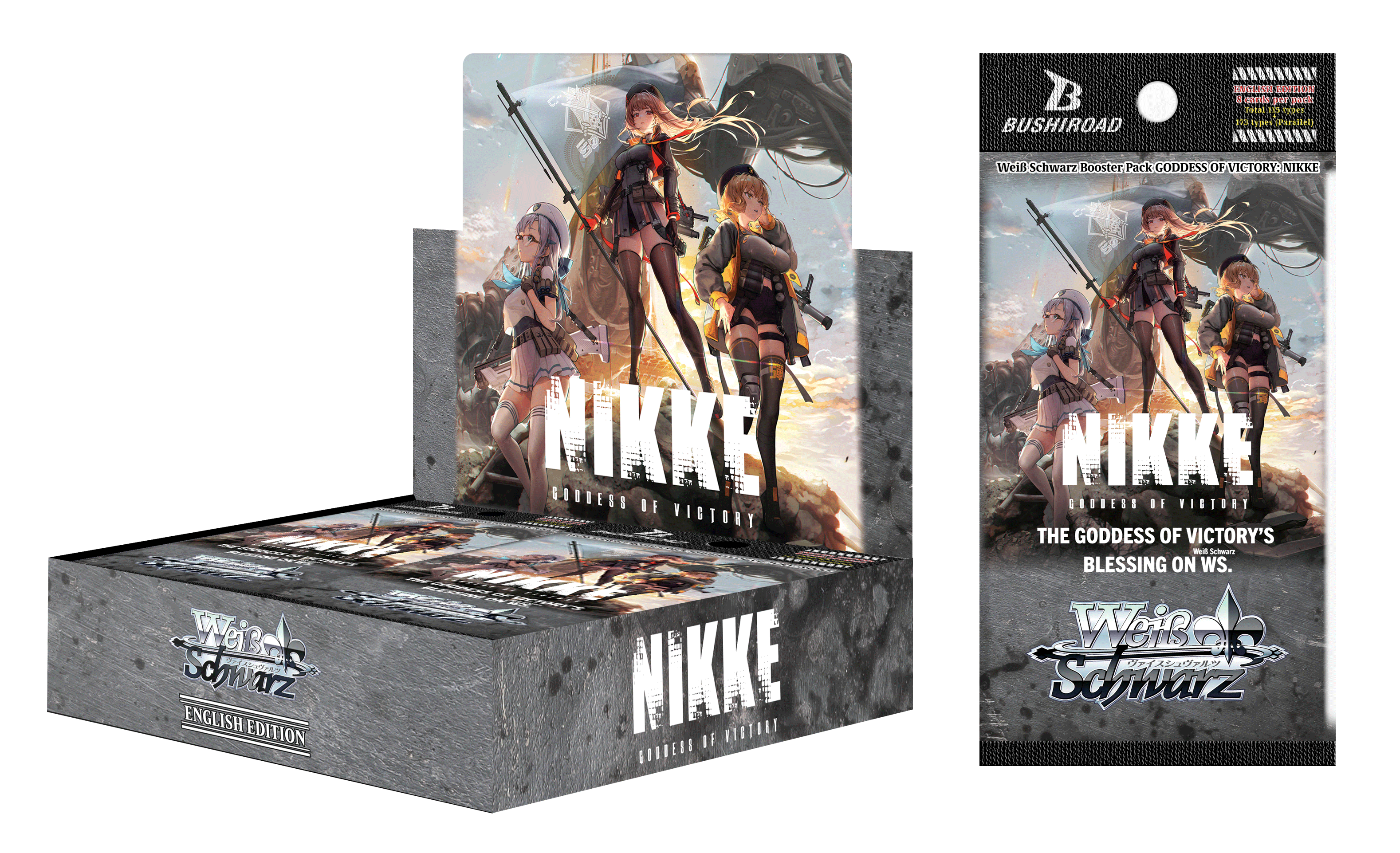 Weiß Schwarz Booster Pack GODDESS OF VICTORY: NIKKE Display